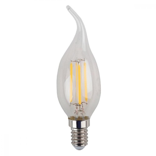 Лампа светодиодная 5 (40) Вт цоколь E14 свеча на ветру холодный белый свет 30000 ч. F-LED BXS-5W-840-E14 ЭРА