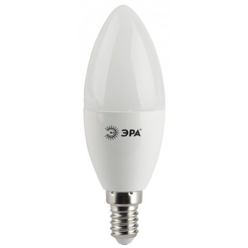 Лампа светодиодная 5 (40) Вт цоколь E14 свеча холодный белый свет 30000 ч. LED SMD B35-5W-840-E14 ЭРА