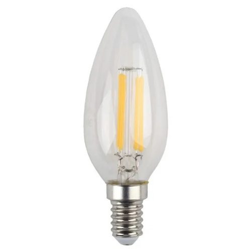 Лампа светодиодная 5 (40) Вт цоколь E14 свеча холодный белый свет 30000 ч. F-LED B35-5W-840-E14 ЭРА